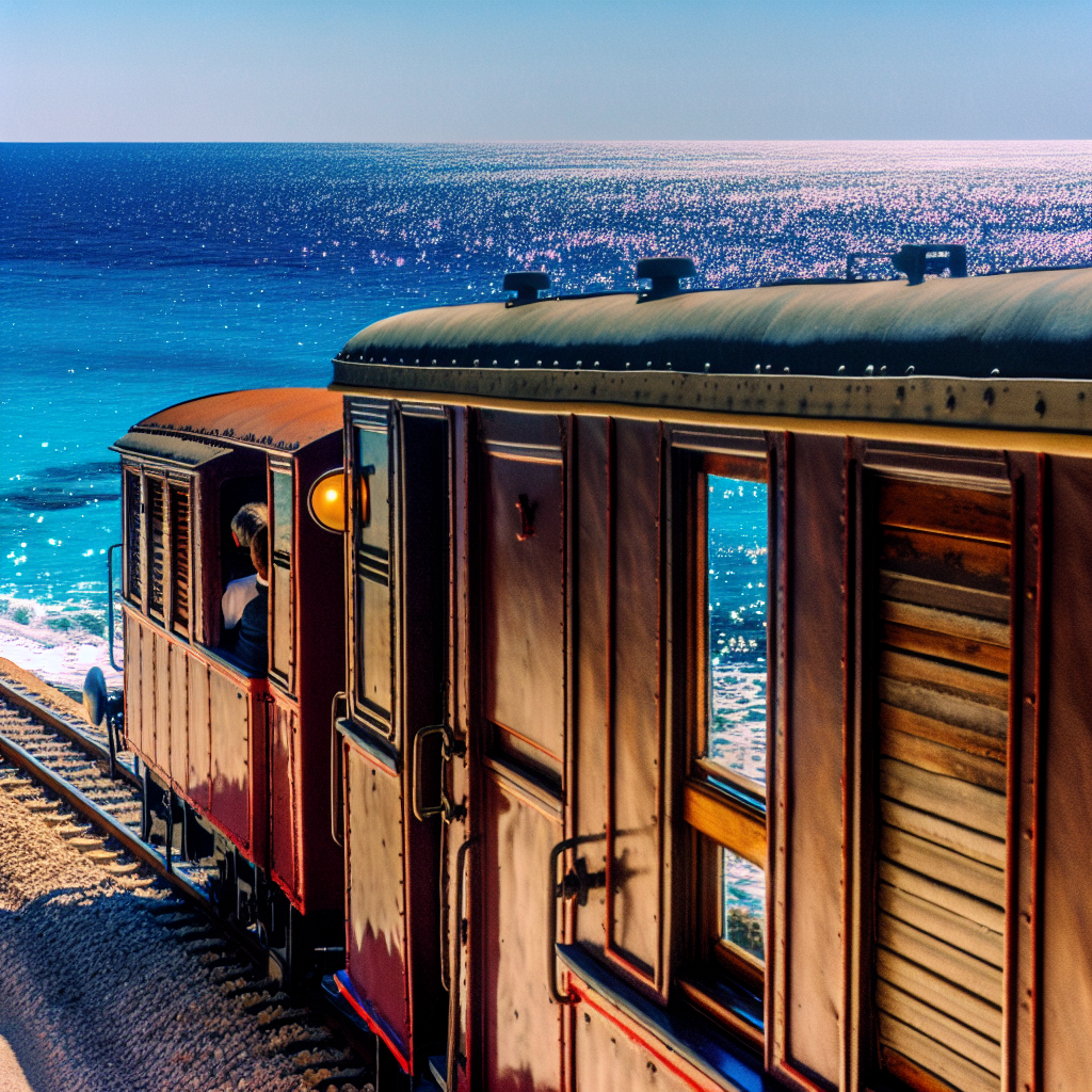 Mediterranean coastal railway